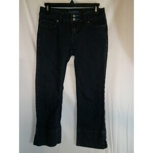 Simply Vera Vera Wang Womens Dark Wash Denim Straight‎ Leg Jeans